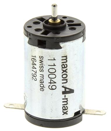 110049 Maxon Brushed DC Motor, 2 W, 24 V dc, 2.1 mNm, 13800 rpm, 1.5mm Shaft Diameter