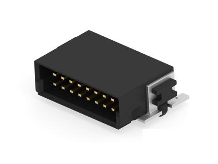 354094-E ERNI 354094 Series Vertical Surface PCB Header, 16 Contact(s), 1.27 mm Pitch, 2 Row, Shrouded