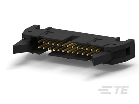 5499913-6 TE Connectivity AMP-LATCH, 2.54mm Pitch, 26 Way, 2 Row, Right Angle PCB Header, Through Hole