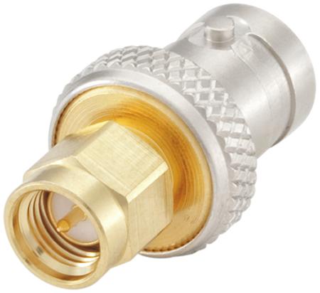 32S151-K00L5 Rosenberger Straight 50Ω RF Adapter SMA Plug to BNC Socket 18GHz