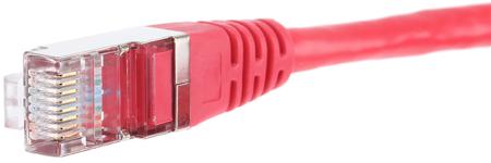 557-200 3m F/UTP, PVC Cat5e Ethernet Cable Assembly Red