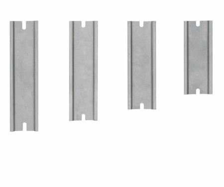 200-6728 RS PRO Unperforated DIN Rail, Top Hat Compatible, 122mm x 35mm x 7.5mm