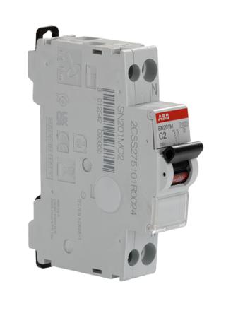 2CSS275101R0024 SN201 M-C2 ABB SN201 MCB, 1+N, 2A Curve C, 230V AC, 10 kA Breaking Capacity