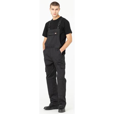 DK0A867NBLK1 Dickies Black Reusable Bib & Brace, XXXL