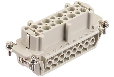 09337162701 HARTING Heavy Duty Power Connector Insert, 16A, Female, Han E Series, 16 Contacts