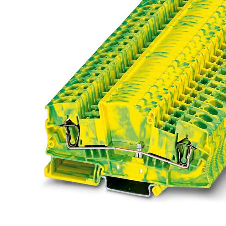 3035726 Phoenix Contact 2-Way Earth Terminal Block, 10mm², 8 AWG Wire, Spring Cage