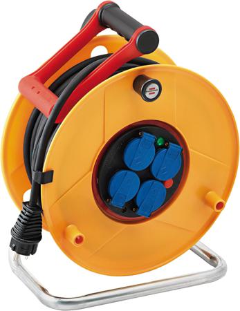 1206831 brennenstuhl 40m 4 Socket Type E - French Cable Reel Open Reel, 230 V, IP44