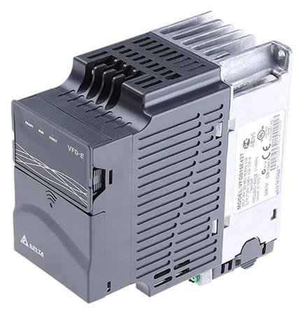 VFD015E43T Delta Electronics VFD-E Inverter Drive, 3-Phase In, 0 → 600Hz Out, 1.5 kW, 460 V ac, 4.3 A