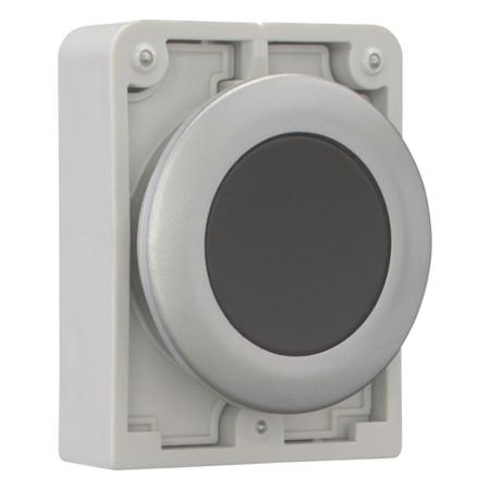 182959-M30C-FD-S Eaton Flush Black Push Button - Momentary, M30 Series, 30mm Cutout, Round