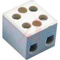 CB4-2 Terminal Block, Ceramic; 2; 20 A; 300 V; 24 to 12 AWG; Ceramic; Tubular Screw