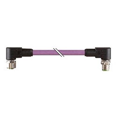 X67CA0B12-0100 B&R Right Angle Male 5 way M12 to Right Angle Female 5 way 5 Pin Socket Actuator/Sensor Cable, 10m