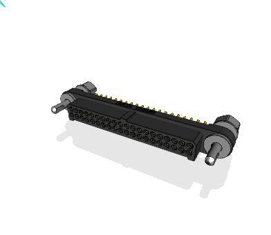 MHDAS2M040YDE10 Amphenol Socapex MHDAS Series Straight PCB PCB Header, 40 Contact(s), 1.27 mm Pitch, 2 Row, Shrouded