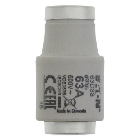 049823 22DDILE Eaton 63A DIII Bottle Fuse, 500V