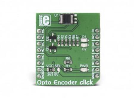 MIKROE-2549 MikroElektronika Opto Encoder Click TCUT1600X01 mikroBus Click Board