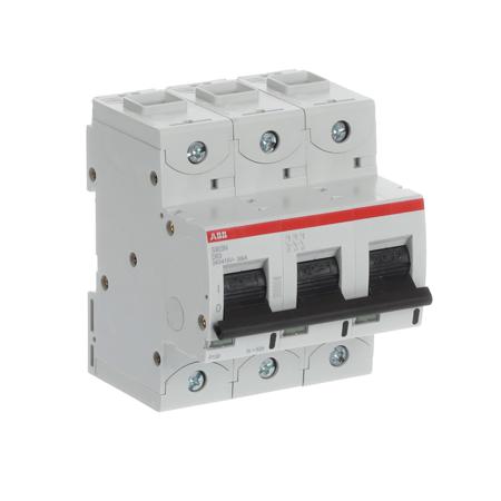 2CCS893001R0631--S803N-D63 ABB High Performance 63A MCB Mini Circuit Breaker, 3P Curve D, Breaking Capacity 6 kA