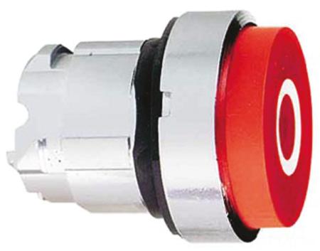 ZB4BL432 Schneider Electric Harmony XB4 Series Red Spring Return Push Button Head, 22mm Cutout, IP66, IP67, IP69K
