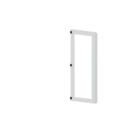 8MF1860-2UT25-0BE2 Siemens 8MF18 Series Glass, Steel RAL 7035 Partial Door, 1800mm H, 600mm W for Use with SIVACON 8MF1