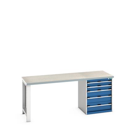 41003231-11V Bott 41003231.11V Sheet Steel Workbench, 840mm x 750mm x 2000mm