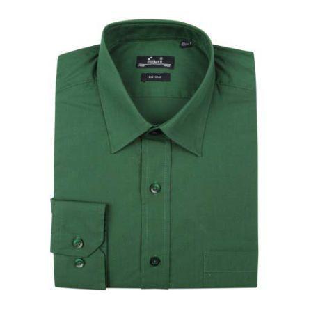 137-0483 RS Pro Green Men's Cotton, Polyester Long Sleeved Shirt, UK- 18.5, EUR- 46