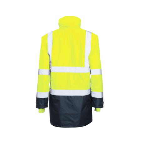 HVREFYM Active Gear HVREFY Navy/Yellow Unisex Hi Vis Jacket, M