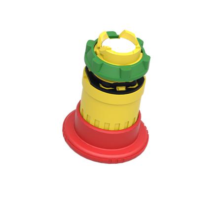 ZB5AS844 E Stop 40mm Trig Action Turn Release Red