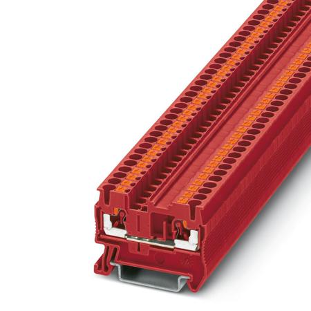 3209512 Phoenix Contact  PT 2.5 RD Series Red, 2.5mm², Single-Level, Push In Termination