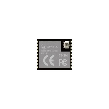 ESP32-C3-13U RF Solutions  3.0 → 3.6V dc WiFi Module, Bluetooth Low Energy (BLE), WiFi ADC, GPIO, I2C, SPI, UART