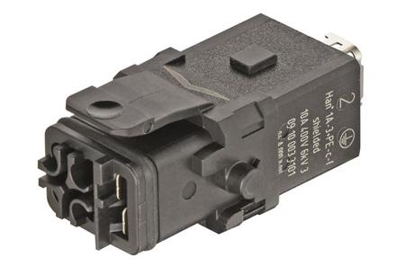 09100033101 HARTING Heavy Duty Power Connector Insert, 10A, Female, Han 1A Series, 3 Contacts
