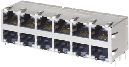 85728-1003 Molex 85728 Series Female RJ45 Connector, Through Hole, Cat5, Cat5e Right Angle 8P8C -Way