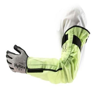 11202190 Ansell HyFlex Yellow Fibreglass, Nylon, Polyester Arm Protector for Cut Resistant Use, 19in Length, 19 in