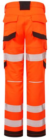 LFE922-52T PULSAR LFE922 Orange Water Repellent Hi Vis Trousers, 52in Waist Size