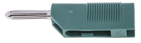 930729104 Hirschmann Test & Measurement, Green 4mm Banana Plug, Nickel Plated, 60V dc, 30A