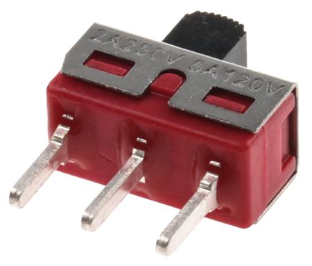 734-7292 RS PRO PCB Slide Switch SPDT Latching 5 A @ 28 V dc Top