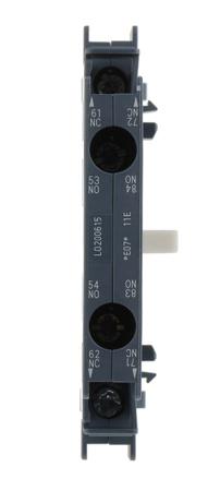 3RH1921-1JA11 Siemens Auxiliary Contact, 2 Contact, 1NC + 1NO, Side Mount, Sirius Classic 3RH1