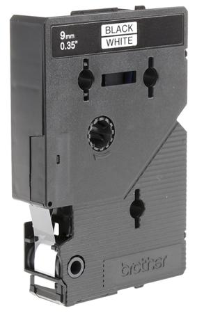 TC-291 Brother Black on White Label Printer Tape, 8 m Length, 9 mm Width
