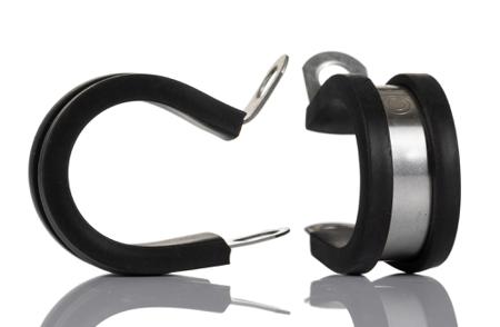 253-8559 RS PRO 27mm Black, Stainless Steel 304 P Clip