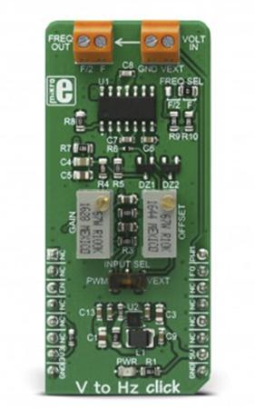 MIKROE-2889 MikroElektronika  V → Hz Click Development Board Development Board