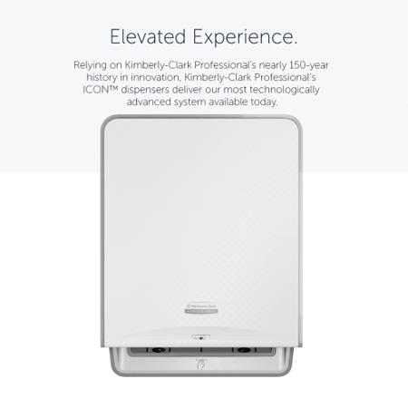 53940 Kimberly Clark Plastic White Rolled Hand Towel Towel Dispenser, 43.5mm x 27.62mm x 33.5mm