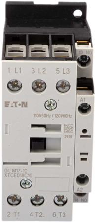 277001-DILM17-10-110V50HZ-120V60HZ- Eaton xStart DILM 3 Pole Contactor - 17 A, 110 V ac Coil, 3NO, 7.5 kW