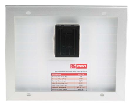 904-6128 RS Pro 5W Polycrystalline solar panel