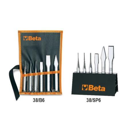 38/SP6 BETA 6 Piece Alloy Steel General Purpose Chisel Set