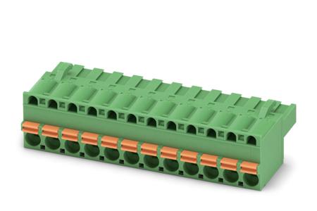 1902217 Phoenix Contact, 5.08mm Pitch, FKCT 2.5/12-ST-5.08, 12 Way, Pluggable Terminal Block, Plug, Spring Cage Termination,