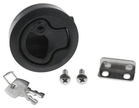 M1-41 Southco , Black Plastic Locking Latch, 50mm Cutout, Key Unlock