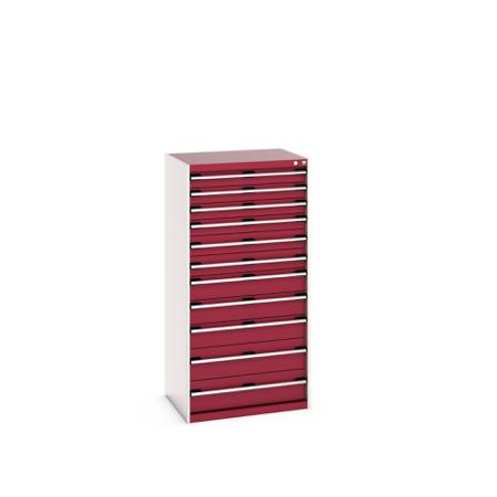 40020069-24V Bott 11 Cabinet, Steel, 1600mm x 650mm x 800mm, Red
