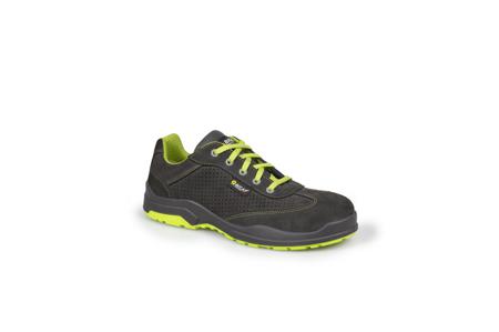 H60531-4D-K-2-S1PS-FO-SR-ESD-39 Bicap Cedar Fresh Unisex Green Composite Toe Capped Safety Shoes, UK 6, EU 39