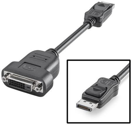 6ES76483AF000XA0 Siemens Male DisplayPort to Male DVI-D Display Port Adapter, 203mm