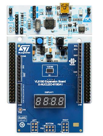 P-NUCLEO-6180A1 STMicroelectronics NUCLEO-F401REBoard and XNUCLEO-6180A1Expansion Board Proximity Sensor Board for VL6180 STM32F401RE