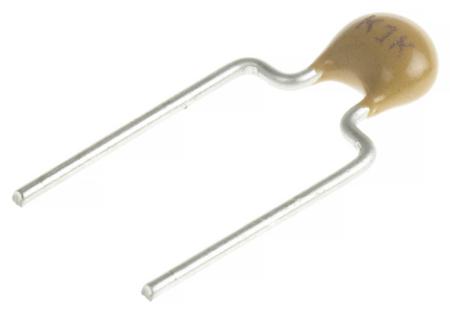 C322C333K1R5TA KEMET 33nF Multilayer Ceramic Capacitor MLCC, 100V dc V, ±10% , Through Hole