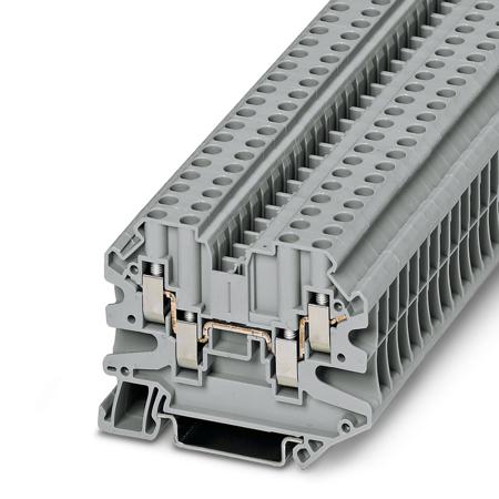 3048823 Phoenix Contact  UT 4-QUATTRO HV Series Grey, Single-Level, Screw Termination