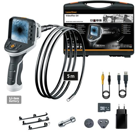 092.943A Laserliner  9mm probe Inspection Camera Kit, 5000mm Probe Length, 640 X 480pixels Resolution, LED Illumination